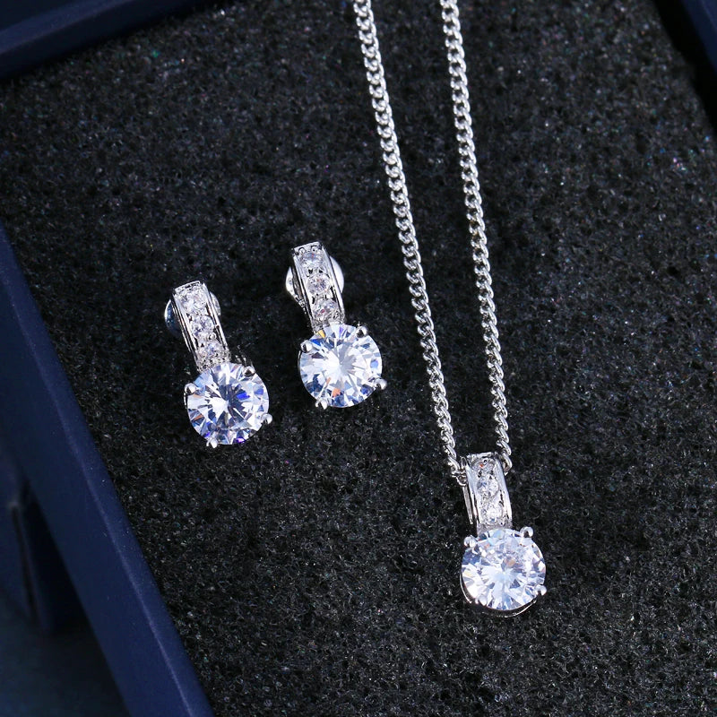 Emmaya Jewelry Sets Female Earrings Pendant Necklaces Gift Party for Woman