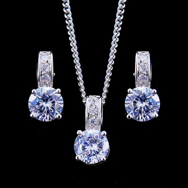 Emmaya Jewelry Sets Female Earrings Pendant Necklaces Gift Party for Woman