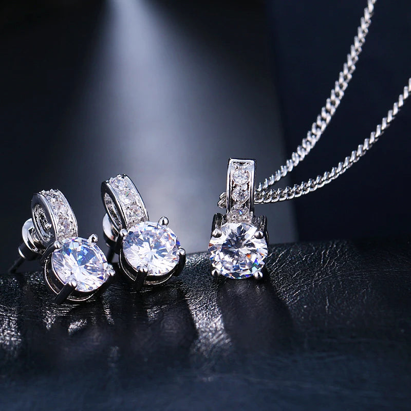 Emmaya Jewelry Sets Female Earrings Pendant Necklaces Gift Party for Woman